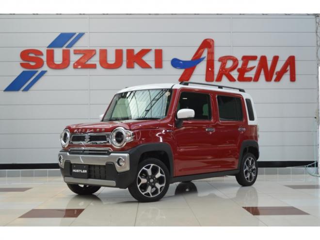 ハスラーJスタイル 4WD　ワンオーナー特別仕様車ハイブリッド4WDセーフティサポート搭載アイドリングストップ全方位モニター付9インチナビTVバックカメラハイビームアシストLEDライト 660