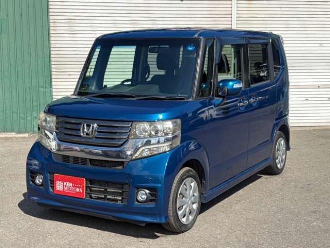 N-BOX+カスタムG 4WD　ワンオーナー車4WD　社外ナビ　地デジ　純正スターターETCスペアキー 660