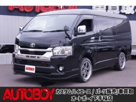 ハイエースバン　2.7 スーパーGL ダークプライムII ワイド ミドルルーフ ロングボディ 4WD　フリップダウンモニター・パノラミックビューモニター・デジタルインナーミラー・Fスポイラー・18インチアルミ・ETC 2700