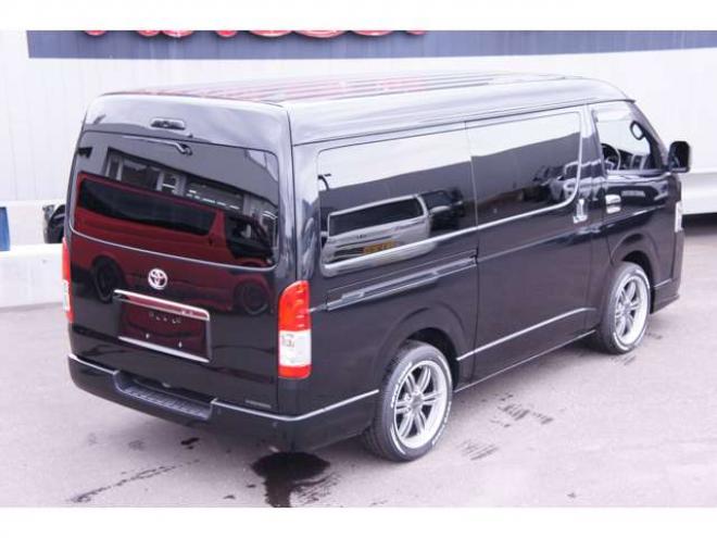 ハイエースバン2.7 スーパーGL ダークプライムII ワイド ミドルルーフ ロングボディ 4WD　フリップダウンモニター・パノラミックビューモニター・デジタルインナーミラー・Fスポイラー・18インチアルミ・ETC 2700