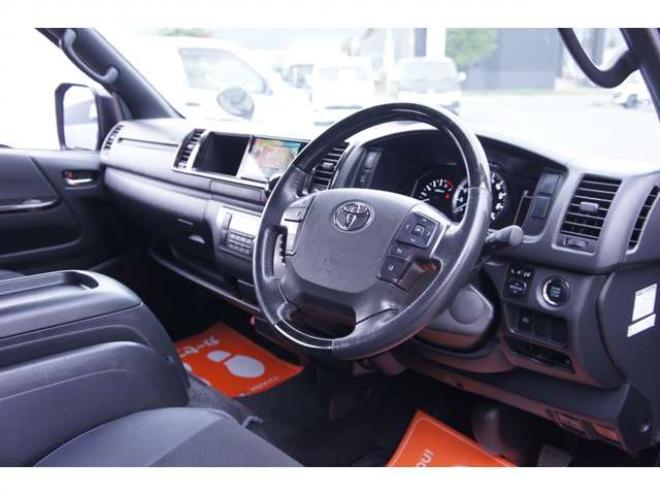 ハイエースバン2.7 スーパーGL ダークプライムII ワイド ミドルルーフ ロングボディ 4WD　フリップダウンモニター・パノラミックビューモニター・デジタルインナーミラー・Fスポイラー・18インチアルミ・ETC 2700