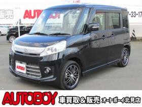 スペーシア　カスタム TS 4WD　両側パワースライドドア/アイドリングストップ/オートライト社外ナビ/ワンセグTV・シートヒーター/HIDヘッドライト/スマートキー/PUSHスタート/社外15インチアルミホイール 660