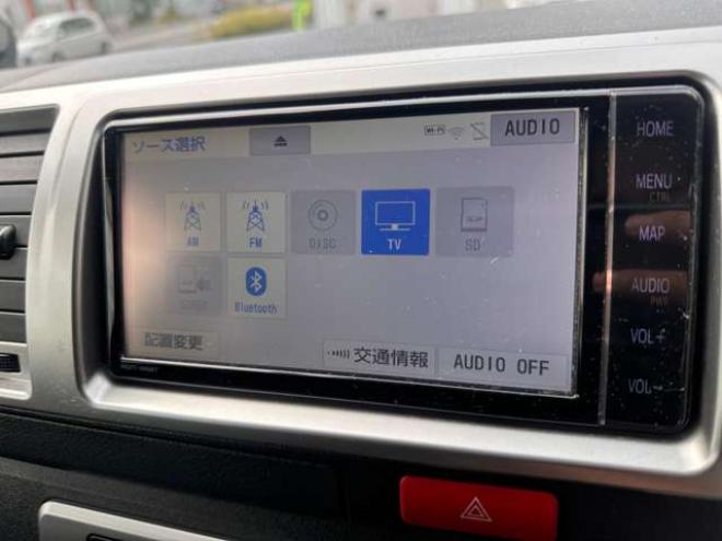 ハイエースバン2.8 スーパーGL ロング ディーゼルターボ 4WD　リアクーラー&ヒーター　プッシュスタート　スマートキー　　ベッドキッド LEDヘッドライト横滑り防止　衝突被害軽減　車線逸脱　トヨタ純正ナビ　フルセグTV　Bluetooth　バックカメラ トヨタ純正リアモニター ETC 2800