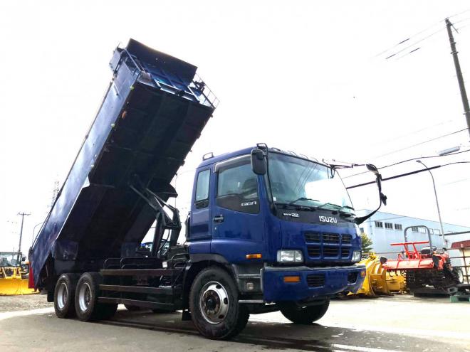 ギガ中古　ロング深ダンプ　大型トラック