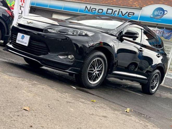 ハリアーハイブリッドE-Fourエレガンス 4WD　ローンが不安な方＜優遇ローン＞　寒冷地仕様　フロントエアロ　社外ナビ　ワンセグTV 4WD 2500 5Dr