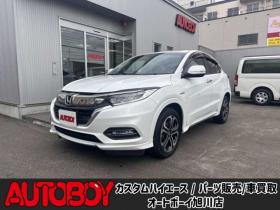 ヴェゼル　1.5 ハイブリッド Z ホンダセンシング 4WD　ハーフレザーシート クルーズコントロール ステアリングスイッチ オートライト 車線逸脱防止 横滑り防止  ETC 純正ナビ USB HDMI Bluetooth TV Bカメラ SPORTモード 電動パーキング ブレーキホールド 純正エンスタ 1500