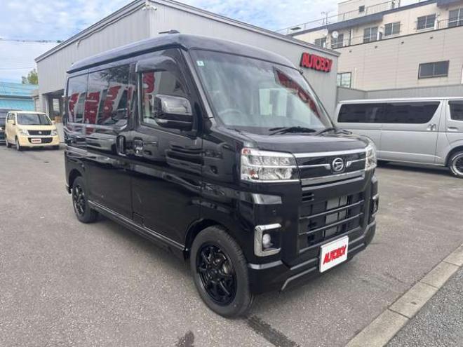 アトレーRS 4WD　両側パワースライドドア アイドリングストップ Pスタート ステアリングスイッチ 横滑り防止 リアクーラー クルコン 2駆4駆切り替 USB HDMI 純正ナビ CD DVD Bluetooth Bカメラ フルセグ　純正エンスタ フルフラット 660