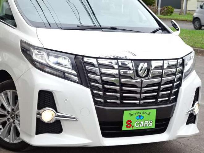 アルファード2.5 S 4WD　本州車　保証1年/走行距離無制限　4WD　両側パワースライドドア　社外9型ナビ　地デジ　バックカメラ　Bluetooth接続　LEDヘッドライト　ビルトインETC　純正18インチアルミ 2500