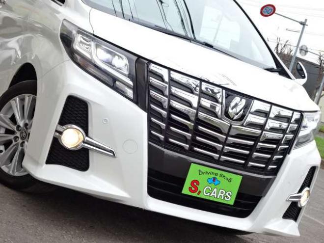 アルファード2.5 S 4WD　本州車　保証1年/走行距離無制限　4WD　両側パワースライドドア　社外9型ナビ　地デジ　バックカメラ　Bluetooth接続　LEDヘッドライト　ビルトインETC　純正18インチアルミ 2500