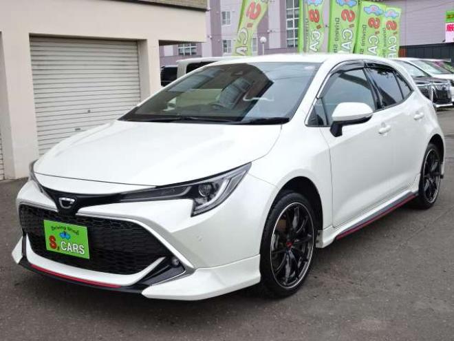 カローラスポーツ 1.2 G Z 4WD　保証1年/走行距離無制限　4WD　トヨタセーフティセンス　　TRDエアロ RAYS/VOLK RACING18AW 純正9インチナビ 地デジ バックカメラ BSM　ヘッドアップディスプレイ　ハーフレザー　ステアリングヒーター 1200