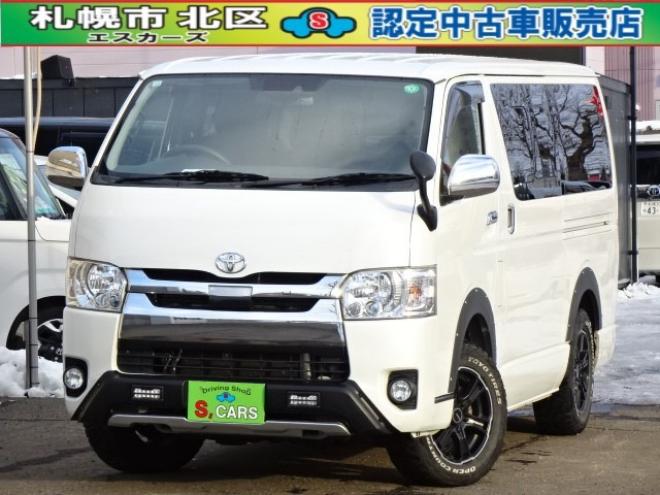 ハイエースバン2.8 スーパーGL ロング ディーゼルターボ 4WD　本州車　4WD　プッシュスタート　スマートキー　オートマチックハイビーム　ETC　MID　GRCIA　WHEEL　バックカメラ　リヤヒーター　リヤエアコン　AC100V 2800