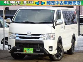 ハイエースバン　2.8 スーパーGL ロング ディーゼルターボ 4WD　本州車　4WD　プッシュスタート　スマートキー　オートマチックハイビーム　ETC　MID　GRCIA　WHEEL　バックカメラ　リヤヒーター　リヤエアコン　AC100V 2800