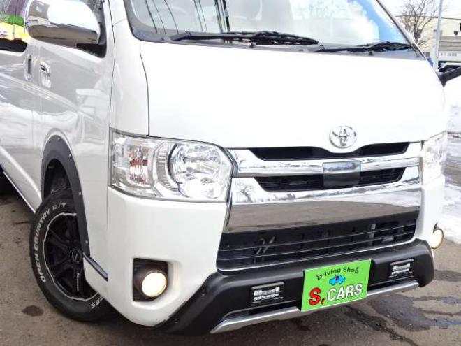 ハイエースバン2.8 スーパーGL ロング ディーゼルターボ 4WD　本州車　4WD　プッシュスタート　スマートキー　オートマチックハイビーム　ETC　MID　GRCIA　WHEEL　バックカメラ　リヤヒーター　リヤエアコン　AC100V 2800