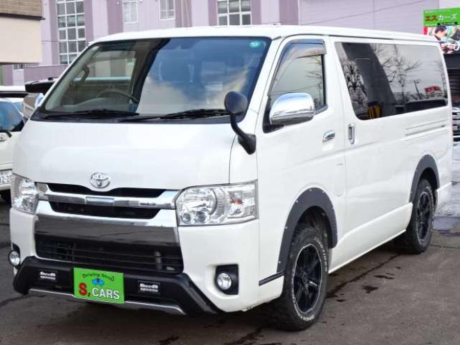 ハイエースバン2.8 スーパーGL ロング ディーゼルターボ 4WD　本州車　4WD　プッシュスタート　スマートキー　オートマチックハイビーム　ETC　MID　GRCIA　WHEEL　バックカメラ　リヤヒーター　リヤエアコン　AC100V 2800