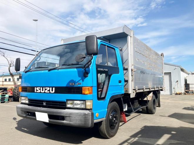 エルフ中古　ワイドファームダンプ　中型トラック