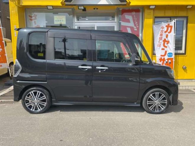 タントカスタム RS トップエディション SAII 4WD　後期型/1年保証/Bluetooth/ナビ・フルセグTV/バックカメラ/エンジンスターター/純正15インチアルミホイール/アルミホイール付き冬タイヤ付き/ハーフレザーシート/LEDフォグライト/車検整備2年付/法定整備/修復歴無し 660