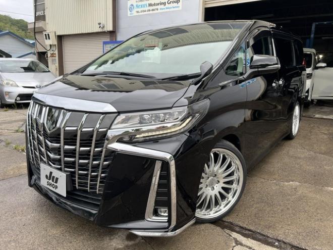 アルファード2.5 S Cパッケージ 4WD　法定24ヵ月点検整備付・新規車検整備付・21インチAW・車高調・アルパイン10インチナビ・フリップダウンモニター・セーフティーセンス・パワーバックドア・純正エンジンスターター・ドライブレコーダー・本州仕入車両 2500