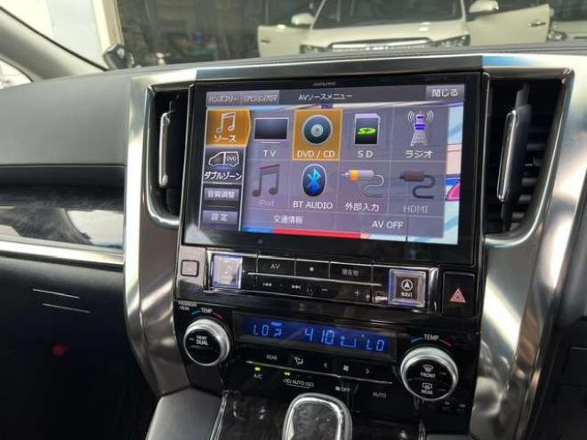 アルファード2.5 S Cパッケージ 4WD　法定24ヵ月点検整備付・新規車検整備付・21インチAW・車高調・アルパイン10インチナビ・フリップダウンモニター・セーフティーセンス・パワーバックドア・純正エンジンスターター・ドライブレコーダー・本州仕入車両 2500