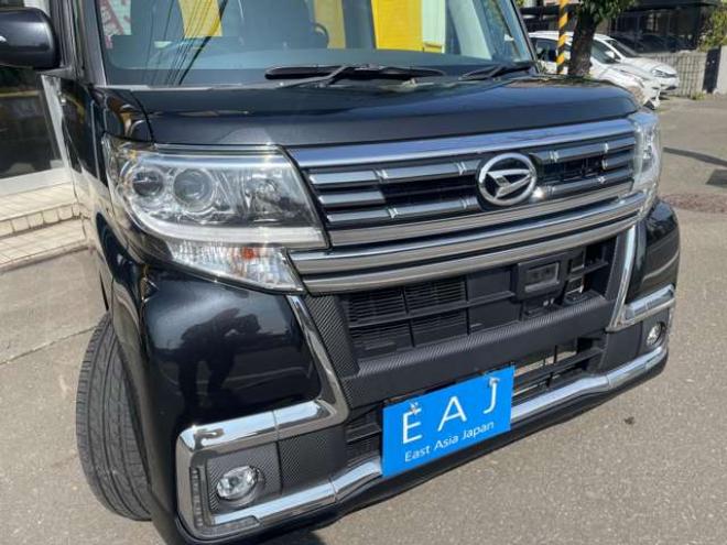タントカスタム RS トップエディション SAII 4WD　後期型/1年保証/Bluetooth/ナビ・フルセグTV/バックカメラ/エンジンスターター/純正15インチアルミホイール/アルミホイール付き冬タイヤ付き/ハーフレザーシート/LEDフォグライト/車検整備2年付/法定整備/修復歴無し 660