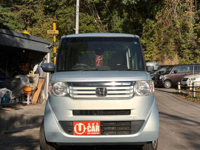N-BOX+4WD フルフラットシート190センチ　左パワースライド　車中泊可能　バックカメラ　エンジンスターター　ワンセグナビ　ETC タイミングチェーン車　スマートキー 4WD 660 5Dr