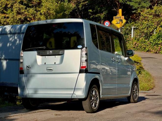 N-BOX+4WD フルフラットシート190センチ　左パワースライド　車中泊可能　バックカメラ　エンジンスターター　ワンセグナビ　ETC タイミングチェーン車　スマートキー 4WD 660 5Dr