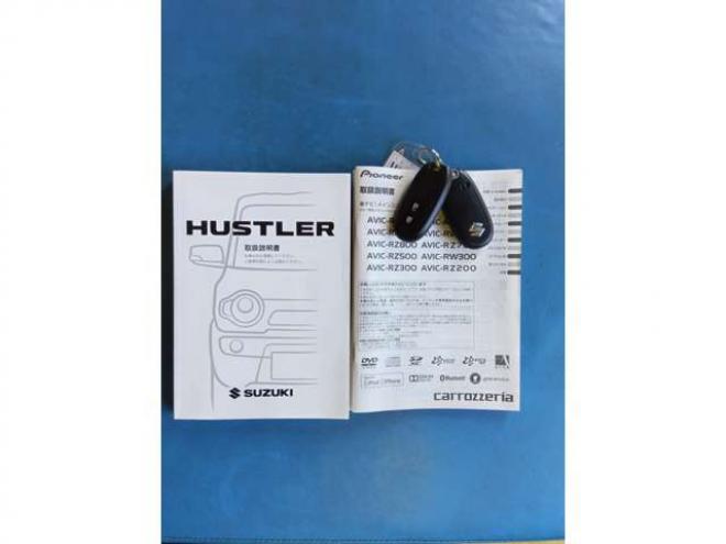 ハスラーG 4WD　衝突被害軽減ブレーキ レーダーブレーキサポート 車検10年7月　4WD　夏冬タイヤホイール付　ナビ&TV　ブルートゥース対応 660