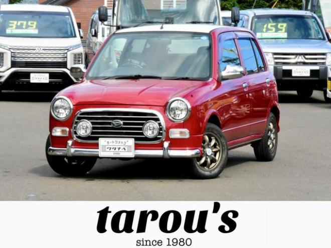 ミラジーノミニライトスペシャル タローズオリジナル レッドＩＩ Ｄスポーツマフラー 後期／最終型 新品ミニライト製アルミ／ブロンズ 夏タイヤ／スタッドレス付 ブラックレザー調シートカバー（北海道） 2WD 660 5Dr