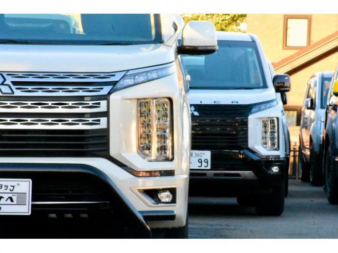デリカＤ：５ Ｇ ４ＷＤ 本州仕入 新品フロントガード 新品ディスプレイオーディオ 純正ルーフラック 新車外し１８インチホイール／タイヤ（北海道） 4WD 2200(D) 5Dr