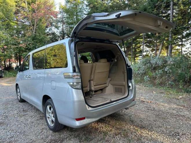 ヴェルファイア2.4 X 4WD　ワンオーナー　パワーウィンドウ　パワステ　社外ナビ　純正アルミ　ABS　キーレス　バックカメラ　左側電動スライドドア　ETC　ワイパーデアイサー 2400