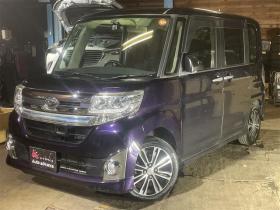 タント　カスタムＲＳ ＳＡ ４ＷＤ 本州仕入れ ターボ ナビ ＴＶ Ｒカメラ 衝突軽減装置 横滑り防止機能 寒冷地仕様 ＬＥＤ キーレス スマートキー パワーステアリング フルタイム４ＷＤ パワーウィンドウ 盗難防止装置（北海道） 4WD 660 5Dr