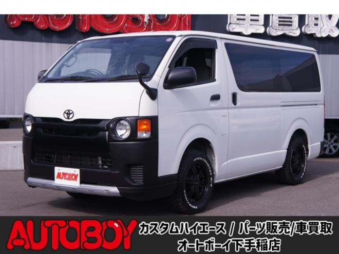 ハイエースバン2.8 DX ロング ディーゼルターボ 4WD　フロントシートセパレート仕様変更済　　　センターコンソール付　415COBRA丸目ライトキット&バッドラッカー16インチAW　415SAFARIフロントスポイラー　TOYOオープンカントリーR/T　電動格納ドアミラー 2800