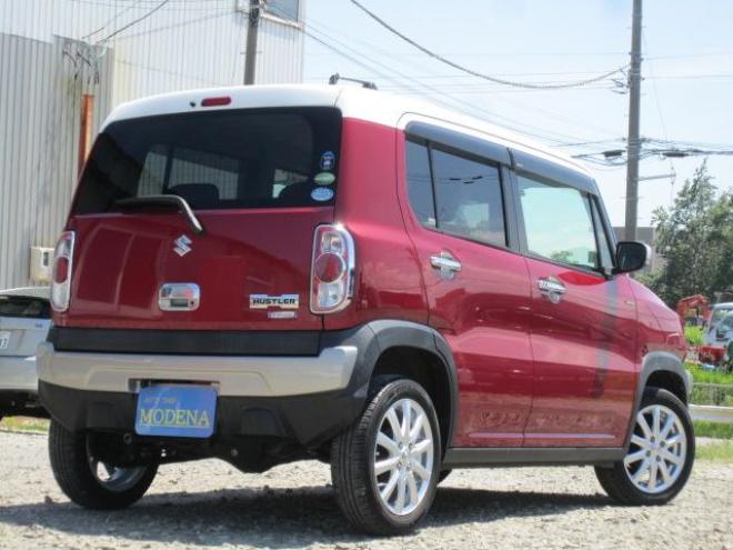 ハスラーＪスタイルＩＩ ４ＷＤ ツートンルーフ 道外仕入れ レーダーブレーキサポート スマートキー プッシュスタート シート＆ミラーヒーター ナビＴＶ Ｂカメラ ＢＩｕｅｔｏｏｔｈ ドラレコ ＨＩＤ バイザー １年間保証付（北海道） 4WD 660 5Dr