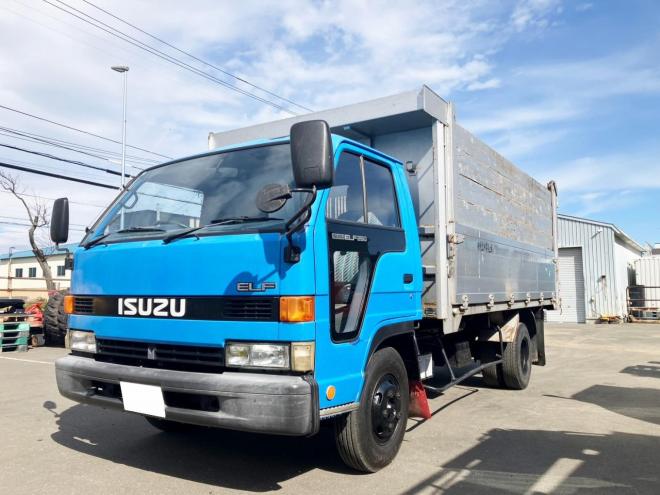 エルフ中古　ワイドファームダンプ　中型トラック