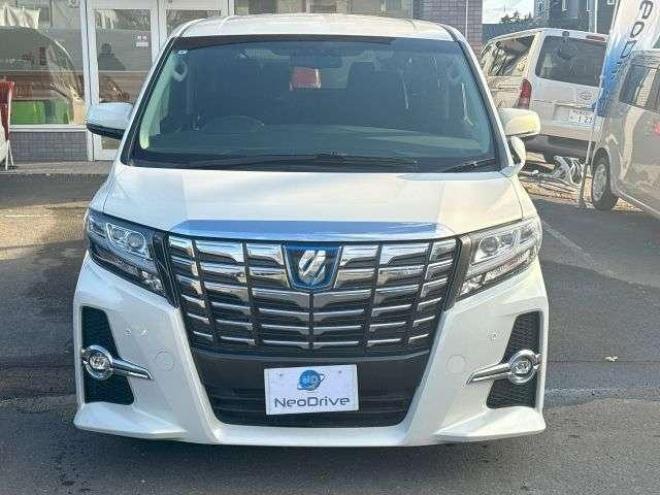 アルファードハイブリッドハイブリッド2.5SR 4WD  ローンが不安な方＜優遇ローン＞寒冷地仕様　純正ワイドナビ