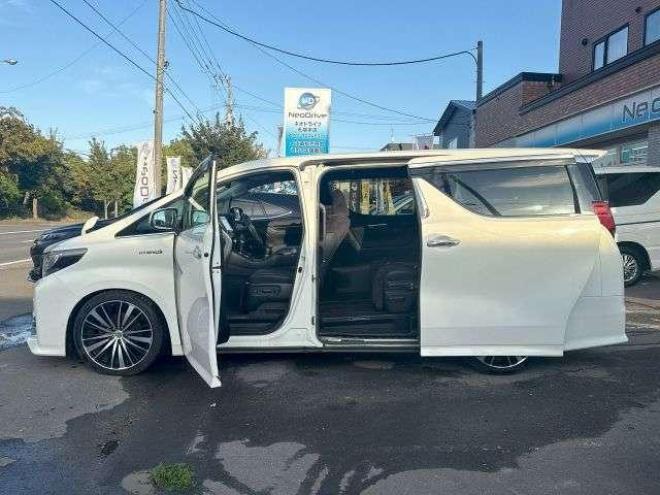 アルファードハイブリッドハイブリッド2.5SR 4WD  ローンが不安な方＜優遇ローン＞寒冷地仕様　純正ワイドナビ