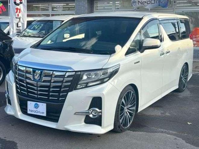 アルファードハイブリッドハイブリッド2.5SR 4WD  ローンが不安な方＜優遇ローン＞寒冷地仕様　純正ワイドナビ