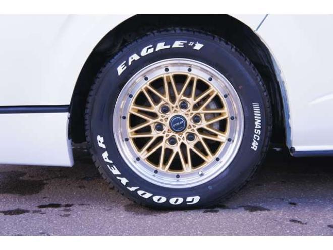 ハイエースバン2.8 スーパーGL ダークプライムII ロングボディ ディーゼルターボ 4WD　ワンオーナー　メモリーナビTV　バックカメラ　ワークエクストラップ17インチAW　ローダウン　415コブラフロントスポイラー　両側パワースライドドア　AC100V　トヨタセーフティセンス　寒冷地仕様 2800