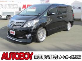 アルファード　2.4 240S 4WD　20インチ社外アルミホイール/車高調/片側パワースライドドア/車外ナビ/フルセグTV/バックカメラ/ETC/スマートキー/PUSHスタート/クルーズコントロール/パーキングソナー/リヤヒーター・クーラー 2400
