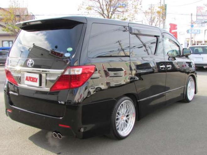 アルファード2.4 240S 4WD　20インチ社外アルミホイール/車高調/片側パワースライドドア/車外ナビ/フルセグTV/バックカメラ/ETC/スマートキー/PUSHスタート/クルーズコントロール/パーキングソナー/リヤヒーター・クーラー 2400