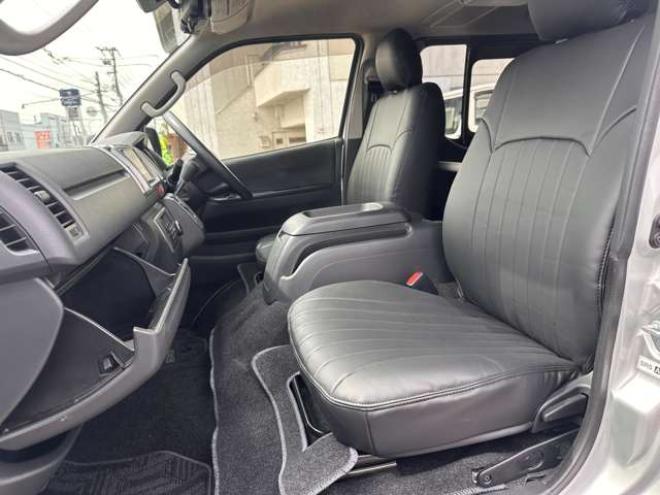 ハイエースバン2.8 スーパーGL ロング ディーゼルターボ 4WD　リアクーラー&ヒーター　プッシュスタート　スマートキー　　ベッドキッド LEDヘッドライト横滑り防止　衝突被害軽減　車線逸脱　トヨタ純正ナビ　フルセグTV　Bluetooth　バックカメラ トヨタ純正リアモニター ETC 2800