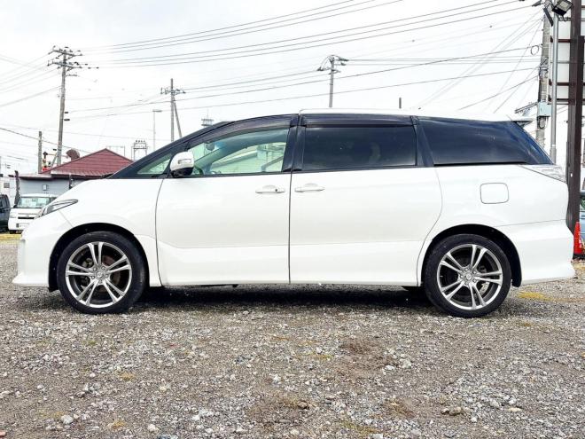 エスティマ2.4アエラス レザーパッケージ 4WD　ローンが不安な方＜優遇ローン＞本州仕入　両側パワスラ　後席モニター