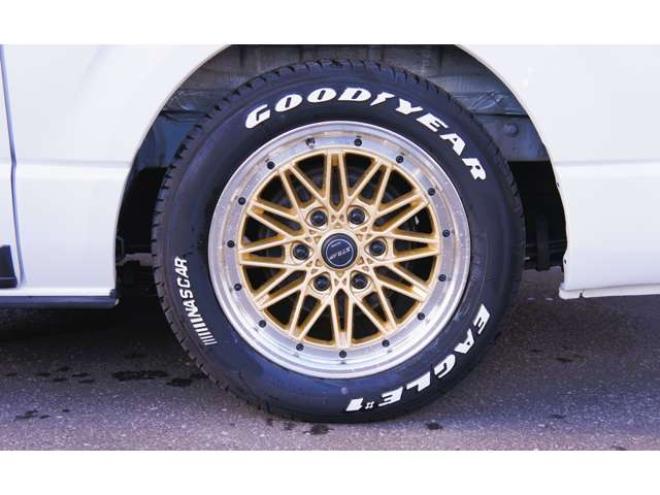 ハイエースバン2.8 スーパーGL ダークプライムII ロングボディ ディーゼルターボ 4WD　ワンオーナー　メモリーナビTV　バックカメラ　ワークエクストラップ17インチAW　ローダウン　415コブラフロントスポイラー　両側パワースライドドア　AC100V　トヨタセーフティセンス　寒冷地仕様 2800