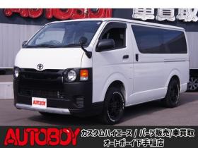 ハイエースバン　2.8 DX ロング ディーゼルターボ 4WD　フロントシートセパレート仕様変更済　　　センターコンソール付　415COBRA丸目ライトキット&バッドラッカー16インチAW　415SAFARIフロントスポイラー　TOYOオープンカントリーR/T　電動格納ドアミラー 2800