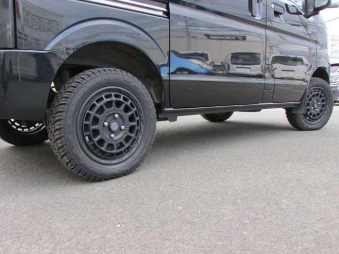エブリイジョイン ハイルーフ 5AGS車 4WD　パートタイム4WD　キーレス　リアヒーター　フルセグTV　7インチメモリナビ　ベッドキッド　電動格納ミラー　社外タコメーター　DVD/CD　AUX　Bluetooth　 ハイルーフ 660