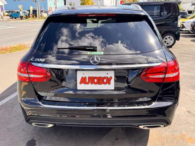 ベンツCクラスワゴン C200 4マチック スポーツ 4WD　ブラインドスポットモニター・ディスタンスパイロットディストロニック・ステアリングパイロット・アイドリングストップ・電動テールゲート・メモリーパワーシート・LEDヘッドライト・純正ナビ・バックカメラ 正規輸入車 2000