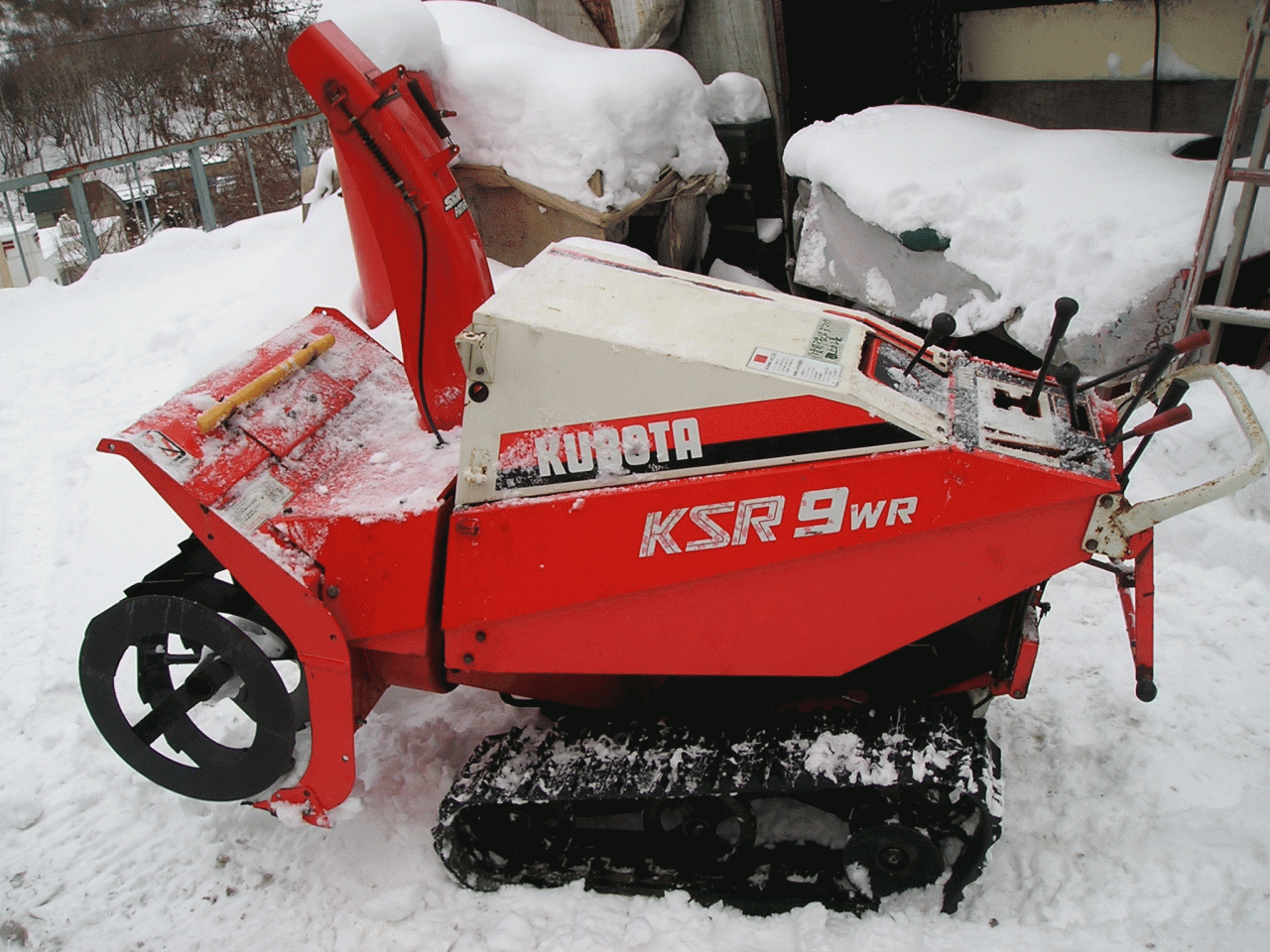 除雪機  クボタ　９馬力除雪機　ＫＳＲ9ＷＲ　オーガ油圧上下　ローリング付き