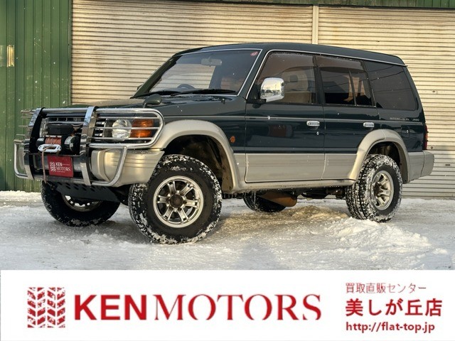 パジェロ2.5 ミッドルーフ ワイド XR ディーゼルターボ 4WD　グリルガード/ベッドキット/サンルーフ 2500