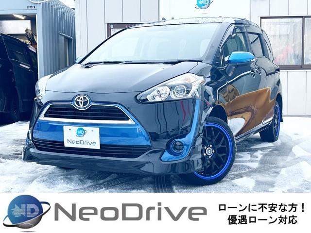 シエンタ1.5G 4WD　ローンが不安な方＜優遇ローン＞　エアロ　純正ナビ　両側パワスラ　寒冷地仕様 