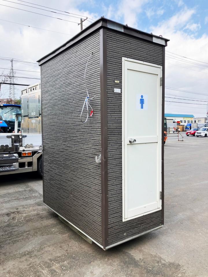仮設トイレ  中古　プレハブ式　簡易水洗トイ... 中古　プレハブ式　簡易水洗トイレ　男性用　シングル