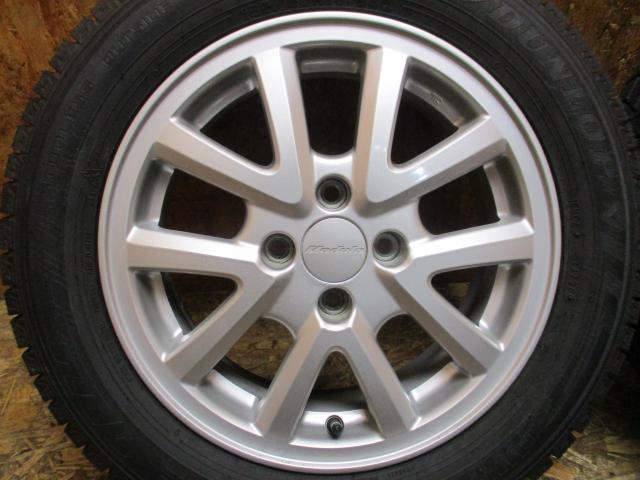 ホンダ純正　モデューロ　15×5.5J（+45）4H-100/　185/60R15（ダンロップ　ウィンターマックス　WM03）タイヤ新古品